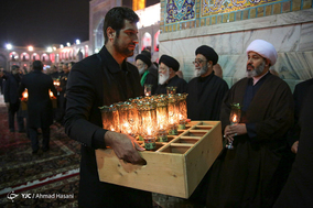 خطبه خوانی شب شهادت امام رضا(ع) در حرم مطهر رضوی