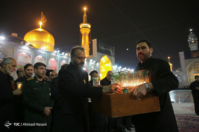خطبه خوانی شب شهادت امام رضا(ع) در حرم مطهر رضوی