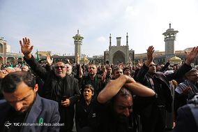 عزاداری شهادت امام رضا(ع) در قم
