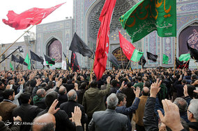 اجتماع عزاداران رضوی در حرم مطهر امام رضا(ع)