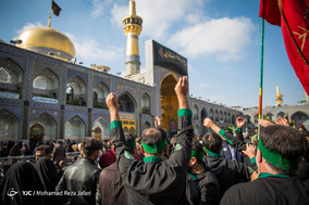 اجتماع عزاداران رضوی در حرم مطهر امام رضا(ع)