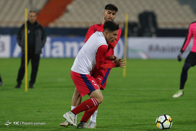 تمرین تیمهای پرسپولیس و کاشیما آنتلرز