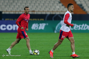 تمرین تیمهای پرسپولیس و کاشیما آنتلرز