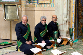 تعویض پرچم حرم سید علاء الدین حسین(ع)_شیراز