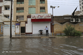آبگرفتگی شدید معابر اهواز