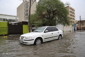 آبگرفتگی شدید معابر اهواز