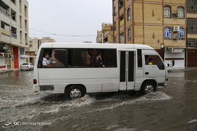آبگرفتگی شدید معابر اهواز