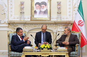 دیدار علی لاریجانی با وزیر خارجه سابق آلمان