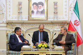 دیدار علی لاریجانی با وزیر خارجه سابق آلمان