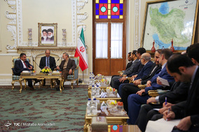 دیدار علی لاریجانی با وزیر خارجه سابق آلمان