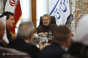 دیدار رییس گروه دوستی پارلمان سوریه با رییس مجلس