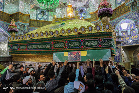 تشییع سه شهید مدافع حرم در قم‎