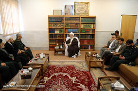 دیدار رئیس سازمان بسیج با مراجع و علما - قم