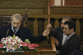 نشست خبری رییس مجلس شورای اسلامی