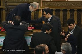 نشست خبری رییس مجلس شورای اسلامی