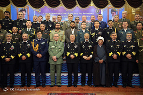 دیدار وابستگان نظامی با امیر خانزادی