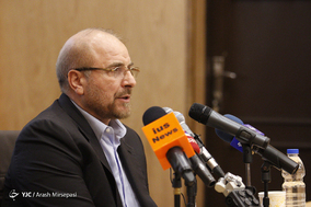 سخنرانی قالیباف در دانشکده حقوق دانشگاه تهران
