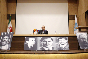 سخنرانی قالیباف در دانشکده حقوق دانشگاه تهران