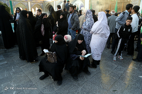آیین تعویض پرچم گنبد حرم حضرت عبد العظیم (ع)