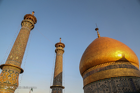 آیین تعویض پرچم گنبد حرم حضرت عبد العظیم (ع)