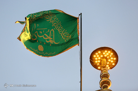 آیین تعویض پرچم گنبد حرم حضرت عبد العظیم (ع)