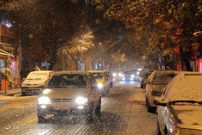 بارش برف پاییزی در ابهر
