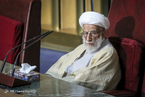 آیت الله احمد جنتی، دبیر شورای نگهبان در مراسم نکوداشت هفته پژوهش