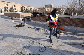 مانور زلزله در خوابگاه دانشجویی دختران