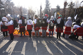 مانور زلزله در خوابگاه دانشجویی دختران