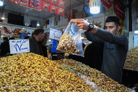 بازار آجیل تهران در آستانه شب یلدا