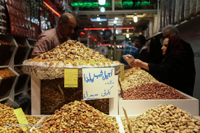 بازار آجیل تهران در آستانه شب یلدا