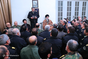 دیدار جمعی از فرماندهان و مسئولان نیروی انتظامی با رهبر معظم انقلاب