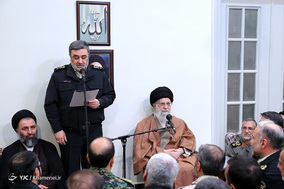 دیدار جمعی از فرماندهان و مسئولان نیروی انتظامی با رهبر معظم انقلاب