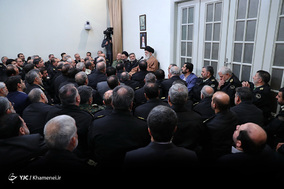 دیدار جمعی از فرماندهان و مسئولان نیروی انتظامی با رهبر معظم انقلاب