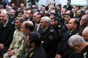 دیدار جمعی از فرماندهان و مسئولان نیروی انتظامی با رهبر معظم انقلاب
