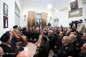 دیدار جمعی از فرماندهان و مسئولان نیروی انتظامی با رهبر معظم انقلاب