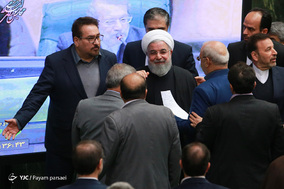 صحن علنی مجلس شورای اسلامی- ارائه لایحه بودجه ۹۸ کل کشور توسط رئیس جمهور