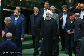 صحن علنی مجلس شورای اسلامی- ارائه لایحه بودجه ۹۸ کل کشور توسط رئیس جمهور