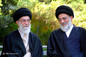تصاویری از آیت‌الله هاشمی شاهرودی در کنار رهبر معظم انقلاب