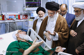 تصاویری از آیت‌الله هاشمی شاهرودی در کنار رهبر معظم انقلاب