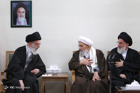 تصاویری از آیت‌الله هاشمی شاهرودی در کنار رهبر معظم انقلاب
