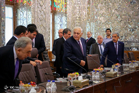دیدار روسای مجلس ایران و آذربایجان