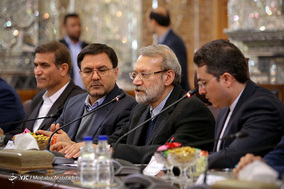 دیدار روسای مجلس ایران و آذربایجان