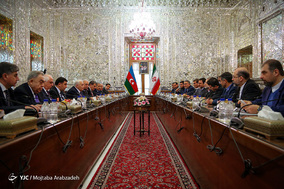 دیدار روسای مجلس ایران و آذربایجان