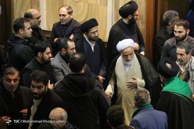مراسم وداع با پیکر مرحوم آیت الله سید محمود هاشمی شاهرودی
