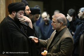 مراسم وداع با پیکر مرحوم آیت الله سید محمود هاشمی شاهرودی