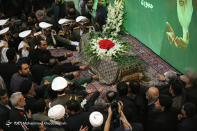 مراسم وداع با پیکر مرحوم آیت الله سید محمود هاشمی شاهرودی