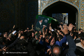 مراسم تشییع پیکر مرحوم آیت الله هاشمی‌شاهرودی در قم