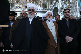 مراسم تشییع پیکر مرحوم آیت الله هاشمی‌شاهرودی در قم