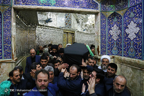 مراسم تشییع پیکر مرحوم آیت الله هاشمی‌شاهرودی در قم